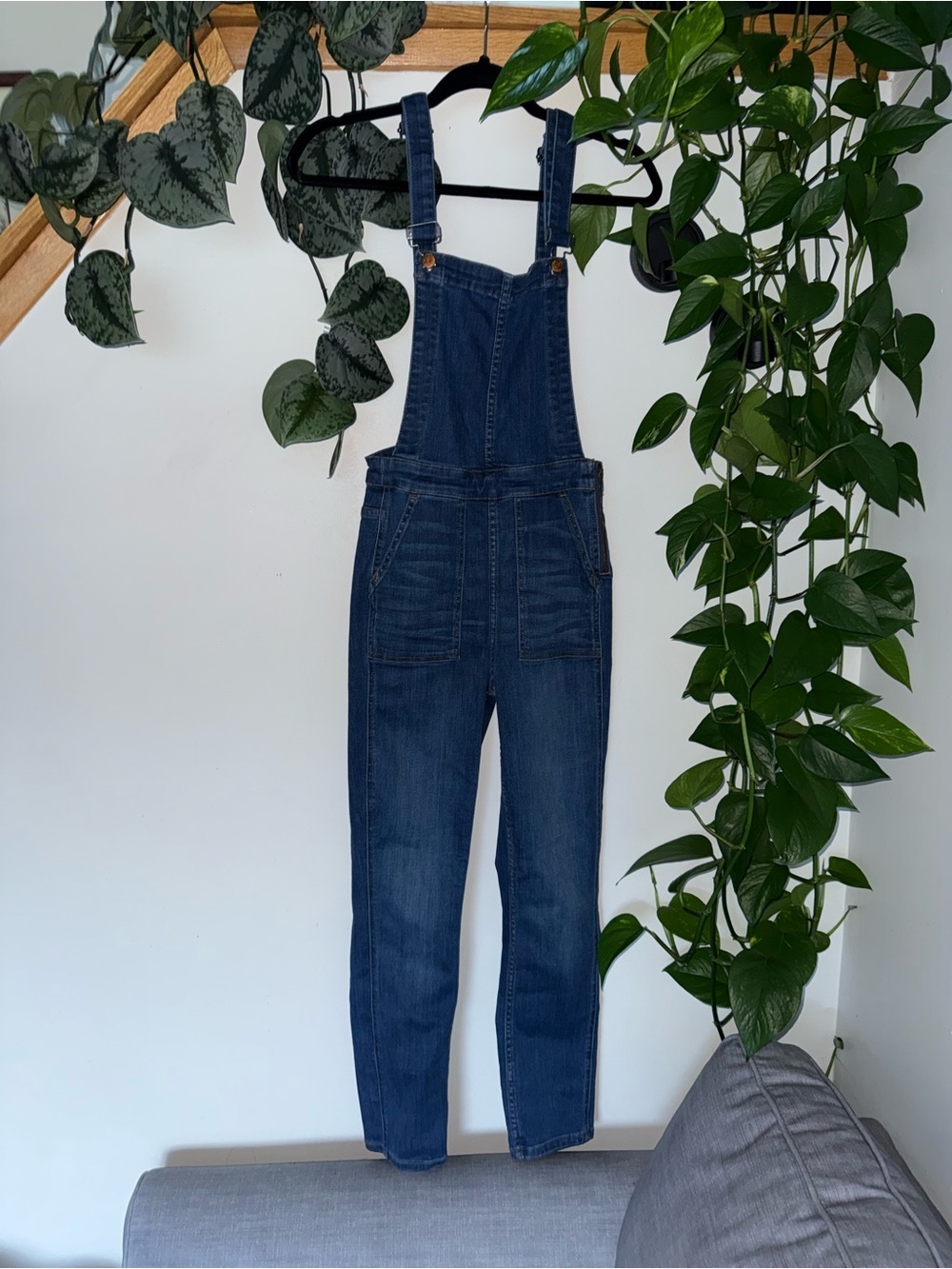 Madewell Skinny Overalls Denim Stretch Size X-Small - Picture 4 of 5